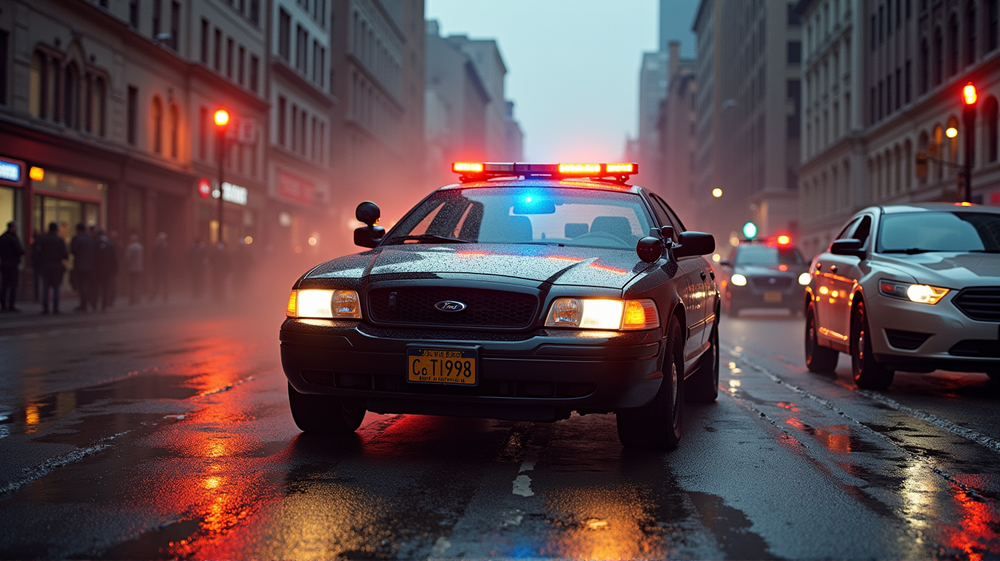 खतरे में बहादुरी: RPD अधिकारी का सामना तबाही से जब संदिग्ध ने गश्ती कार से टकराया