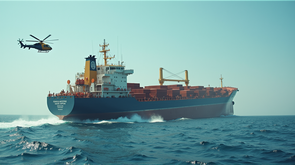 हूथी हमले में रेड सी में लाइबेरियन मालवाहक जहाज डूबा: बचाव कार्य जारी