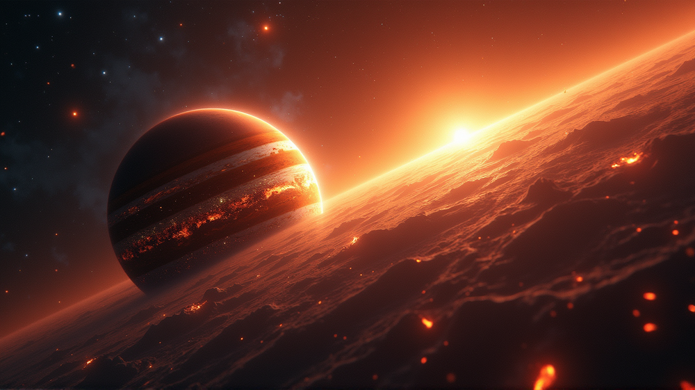 बृहस्पति की उत्पत्ति का रहस्य: पिघले हुए चट्टान की वर्षा की भूमिका