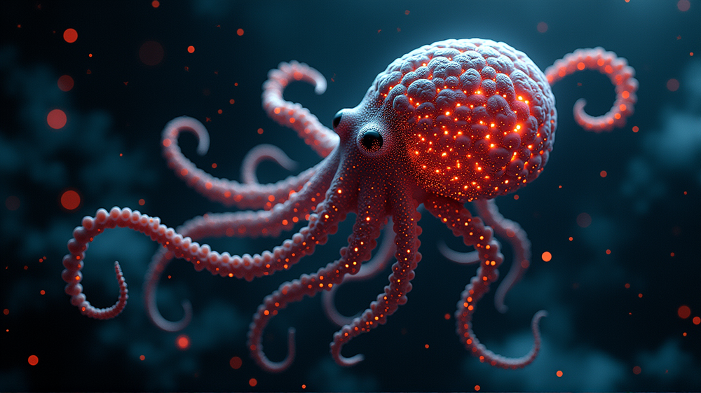 कॉस्मिक रहस्यों का अनावरण: बिंदु, भ्रम, और ऑक्टोपस अंतर्दृष्टि