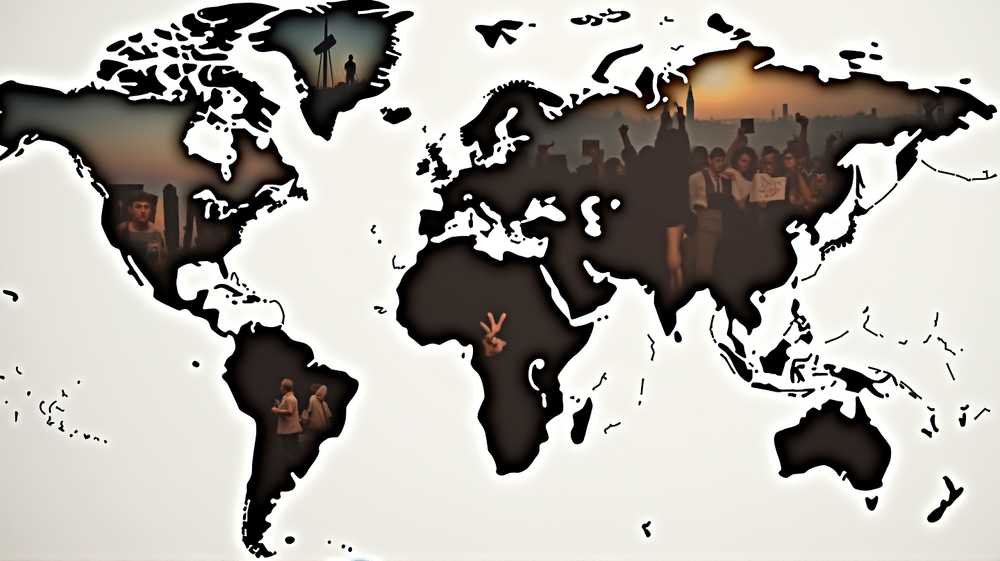 मध्य पूर्व संकट के बीच न्याय की मांग करते हुए विश्वव्यापी विरोध प्रदर्शन