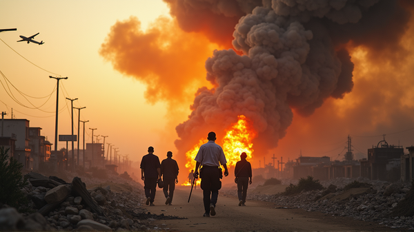 गाजा में विनाश: इज़राइल के तेज हमले से सामूहिक पलायन