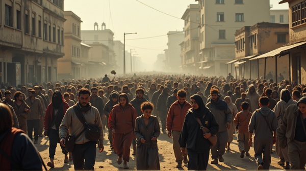 दिल दहला देने वाला पलायन: 350,000 ग़ाज़वासी विनाशकारी इजरायली हमले के बीच भागने पर मजबूर